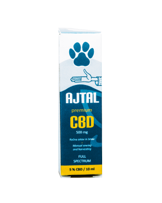 A CBD 5% -os prémiumot csökken a 10 ml -es háziállatok esetében